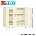サカエ スーパージャンボ保管庫(透明窓付扉) アイボリー SKS126712AI【2506DFD_5】