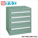 サカエ 重量キャビネットSKVタイプ(W700mm) グリーングレー SKV7841ANGN【2506DFD_5】