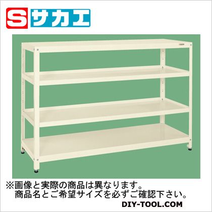 サカエ スーパーラック(均等耐荷重150kg/段・4段タイプ) アイボリー SPR1314MI