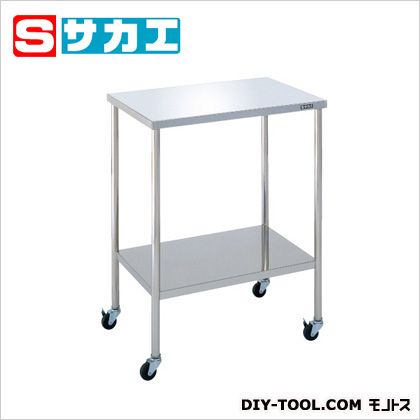 サカエ ステンレスCSワゴン(SUS304・ゴム車) W600×D400×H760mm ステンレス CSMFSU【2506DFD_5】