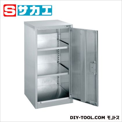 特徴 保管庫・キャビネットを用途に合わせて自由に組み合せることができます。 ●外寸：W450×D510×H900mm ●内寸：W398×D480×H788mm ●質量：21kg ●材質：SUS304（No.4仕上げ） ●オプション棚板：SU-CB1T ●棚板有効寸法：W424×D464×H25mm ●セット内容（付属品）：棚板：2枚付（調整可能：ピッチ25mm） 分類：ステンレス製品 メーカー型番：SU-CB1 完成品 仕様 カラー ステンレス SUCB1
