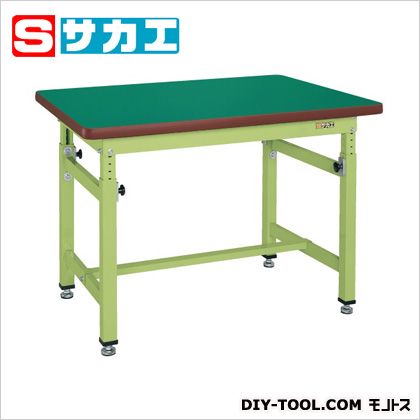 特徴 高さ740〜1040mmの範囲で25mm毎に高さ調整可能！！ ●外寸：W1200×D800×H740〜1040mm ●内寸：W930×D528mm ●均等耐荷重：500kg ●カラー：サカエグリーン ●質量：62kg ●天板サイズ：1...