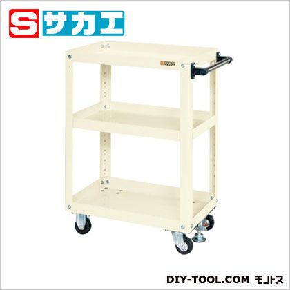 サカエ スーパーワゴン(フロアストッパー付) アイボリー EMR150FI 1【2506DFD_5】