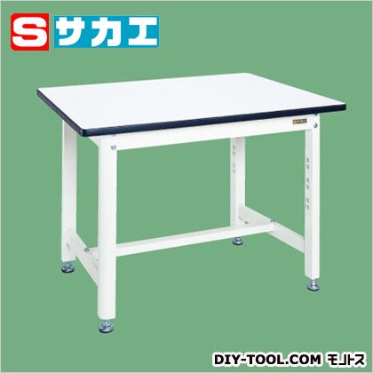 サカエ 中量作業台・扇形支柱(パールホワイト) ホワイト KF39W