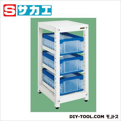 サカエ マルチプルラック コンテナ収納タイプ(単体) ホワイト MR30BS 1