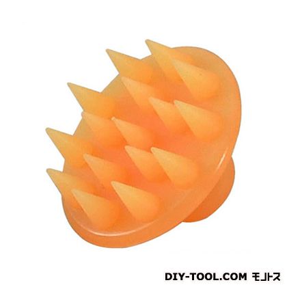 セーブインダストリー シリコンシャンプー&マッサージブラシ オレンジ SV-8786 1点