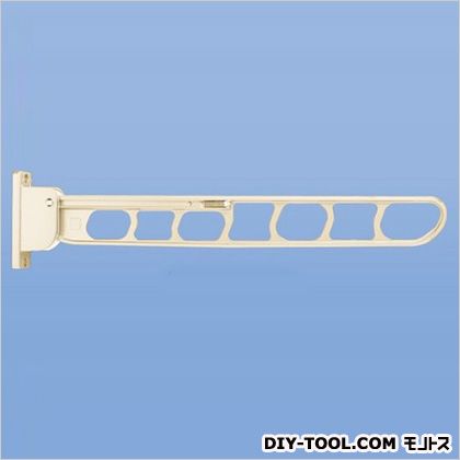 神栄ホームクリエイト バルコニー物干金物(縦収納型) ホワイトクリーム SK-56TMS-WC 1本