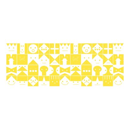 Scandinavian Pattern Collection インテリアレーステープ Graphic Conversation イエロー 142mm×5m SPC-684