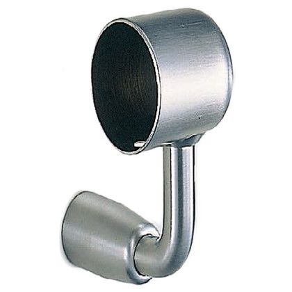 シロクマ L軸スライドブラケット止(右) 32径 ヘアーライン BR-90R 1