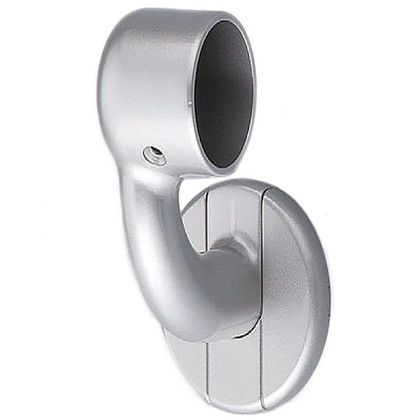 シロクマ C形ブラケットL止(左) 35径 シルバー BR-604L 1