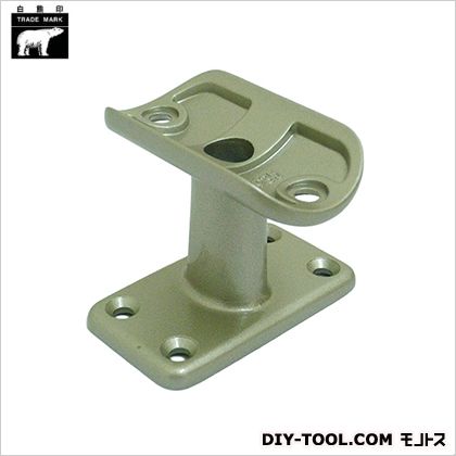 シロクマ A形ブラケット角座受 32径 シルバー BR-106 1