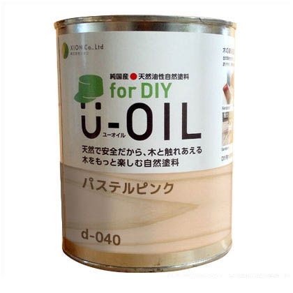 シオン U-OILforDIY天然油性国産塗料 170ml パステルピンク d-040-2