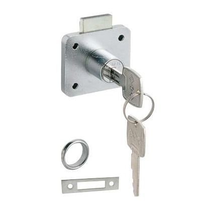 スリーナイン島野 面打シリンダー引出錠 クローム 76224 1