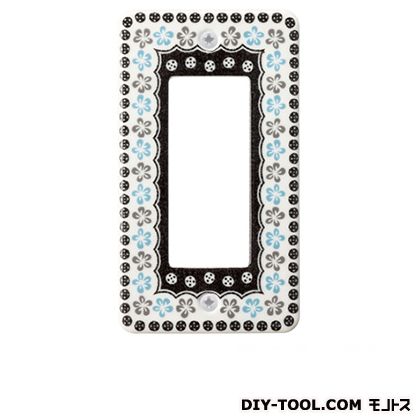 スガツネ ポタリーポーリッシュシリーズスイッチ・コンセントプレート ブルーフラワー PXP-PP01-BF(210..