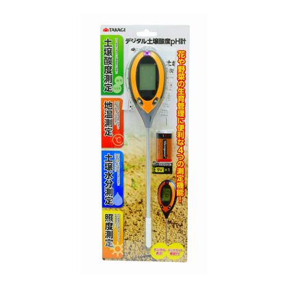 TAKAGI デジタル土壌酸度pH計 H385×W142×D45(mm) 1点