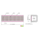 中部コーポレーション グレーチング U字構用 側溝用 並目 単位(mm)グレーチング寸法:995(b)x140(w)x25(h)、製品長さ:210、アングル寸法:L40x40x5 VG5U 25-15