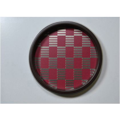 谷元フスマ工飾 華引手(ふすまの引手) 市松、茶枠 中 s_img_k_03_33