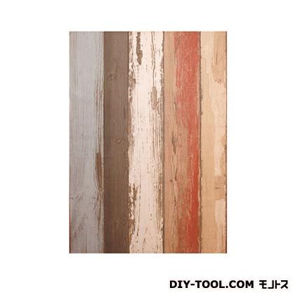 東洋ケース 壁紙(クロス)の上から簡単に貼れる壁紙シール W46.5×H250cm オールドウッド KABE-01 1