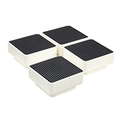 テクノテック 洗濯機かさ上げ台 イージースタンド(4個セット) W157×D157×H105mm アイボリーホワイト D1..