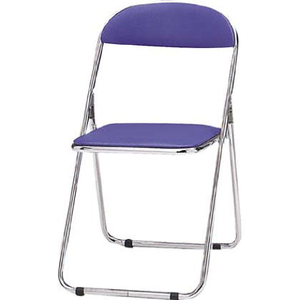 TOKIO パイプ椅子シリンダ機能付スチールメッキパイプ青 B CF-100M