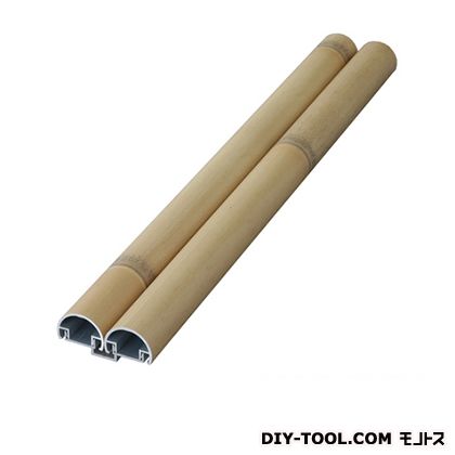 タカショー アートボード押さえ縁 丸竹2本使センター L=3650mm ゴマ竹 00026272