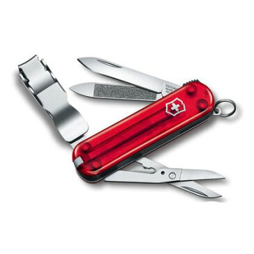 Victorinox ネイルクリップ 580 T BP レッド(スケルトン) 65mm 0.6463.TB1