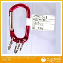 和気産業 3リング付アルミナスカン 全長70mm レッド TW-631 1個【2506DFD_3】