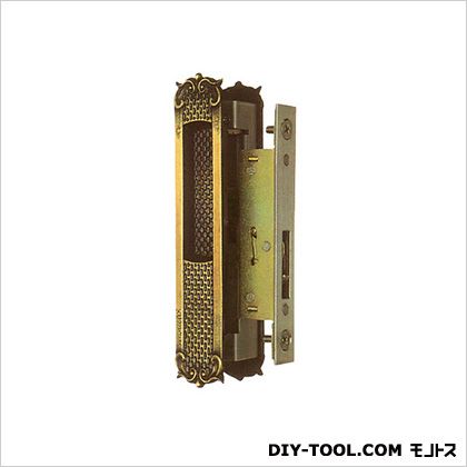 ノーブランド 引違錠前戸先／内締カマ締りスライド式操作新日軽 130×24mm(106×15mm) KH-105