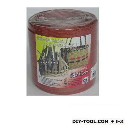 ユタカ 梱包用品紙バンド約14．5mm×約50mレッド BP-505