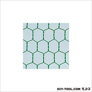 吉田隆 ビニール亀甲金網 巾×長さ:910mm×30m グリーン #20×16mm目 1