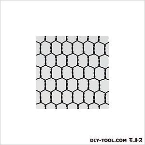 吉田隆 ビニール亀甲金網 ブラック 巾×長さ:450mm×30m #20×16mm目