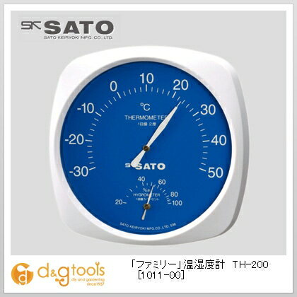 サトー 「ファミリー」温湿度計TH-200 1011-00 1点