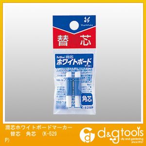 シャチハタ 潤芯ホワイトボードマーカー替芯角芯 K-529P 1