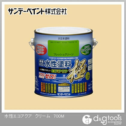 Coating, Repair, Various Materials - サンデーペイント 水性ECOアクア 0.7L クリーム