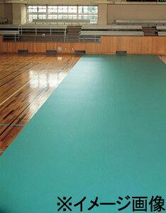 山崎産業ニューフロアシート(0.42mm厚)35m巻137cm×35m×0.42mmライトグリーン、裏面:ブルーF-164-42-35