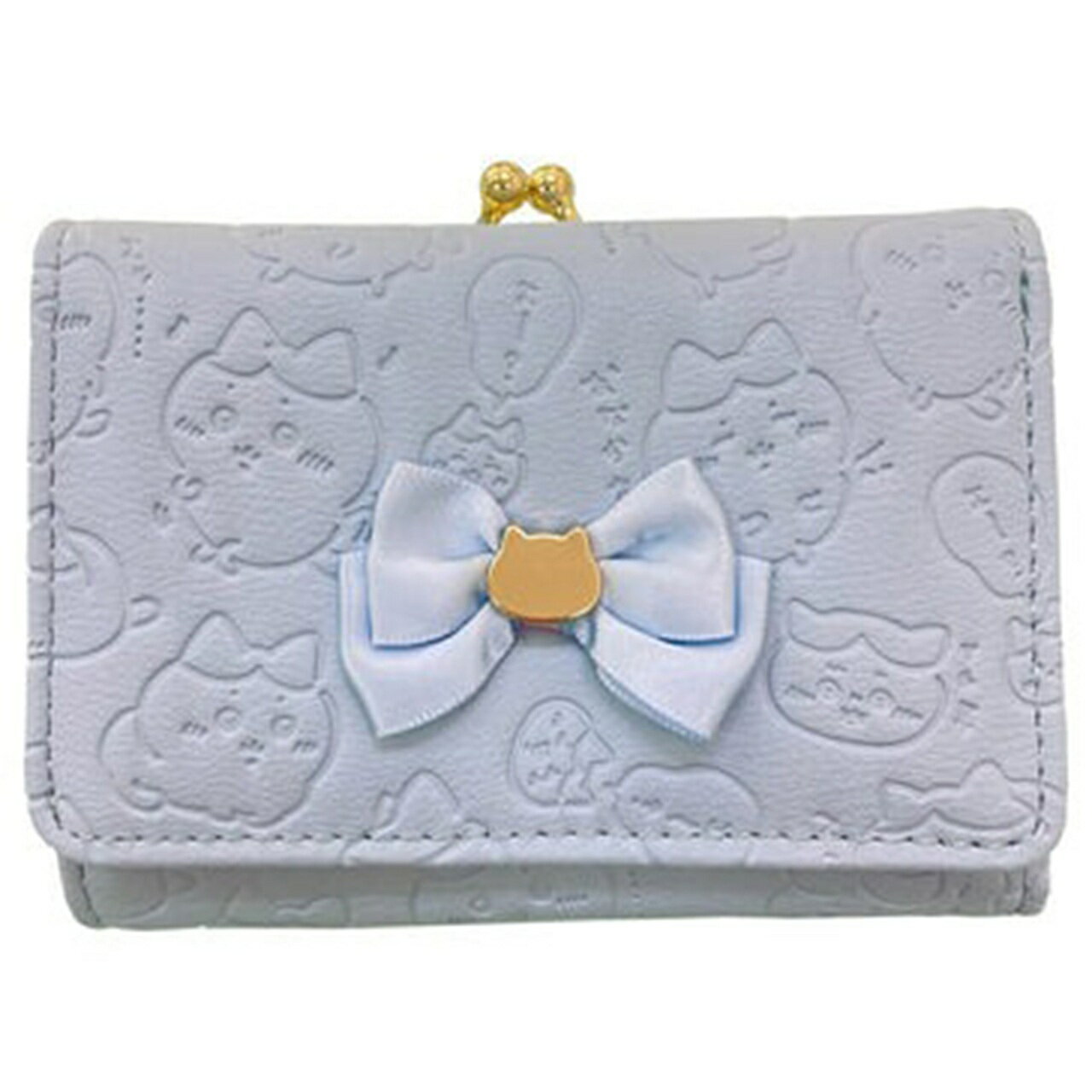 ちいかわ 口金財布ブルー(ハチワレ)