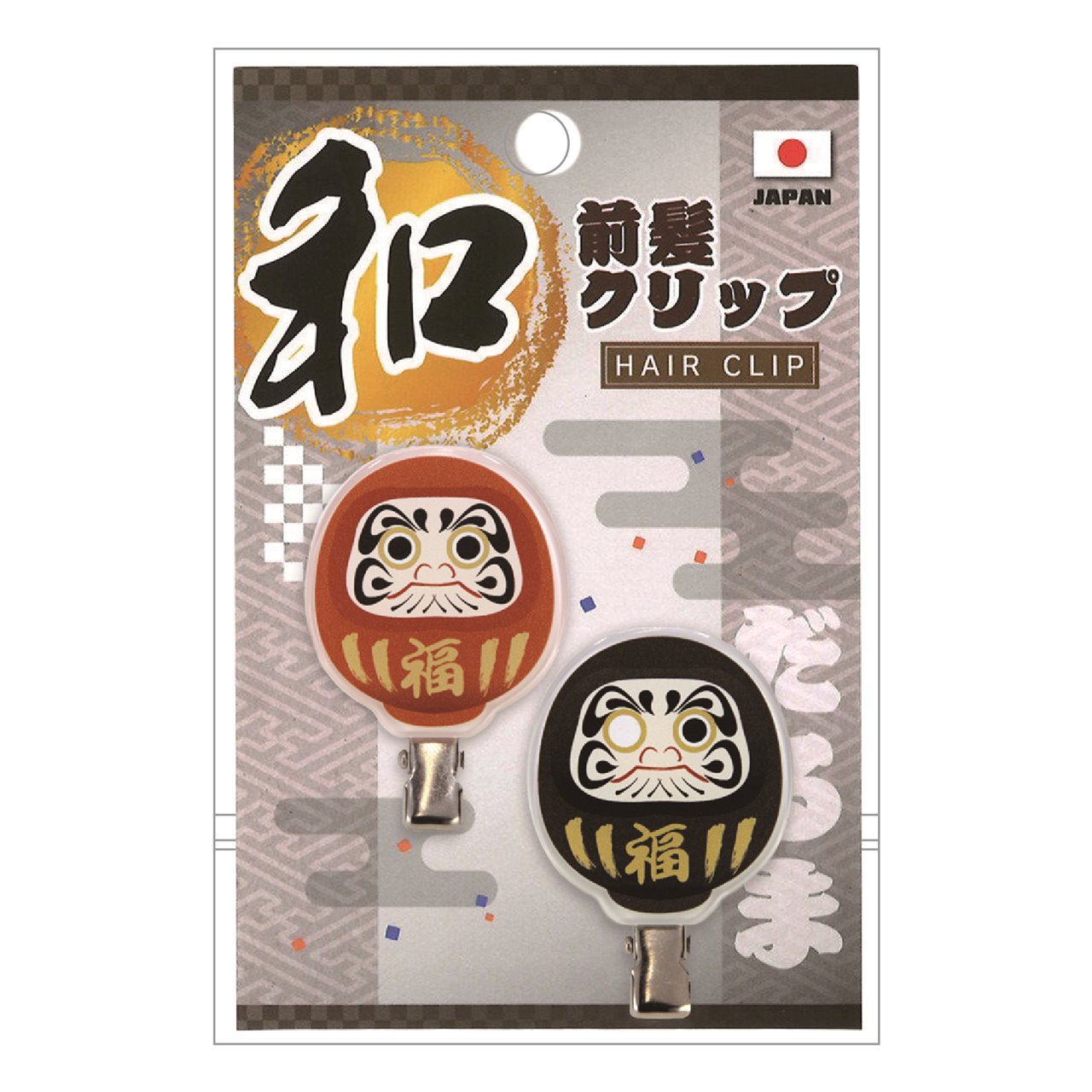 乐天商城 - 和前髪クリップ だるま