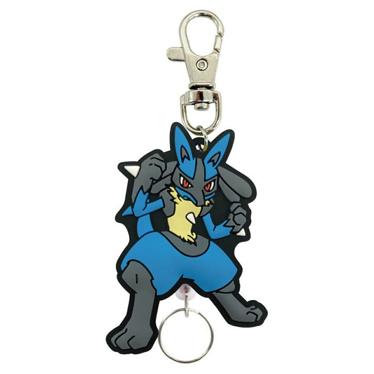 乐天商城 - ポケモン ラバーリールキーホルダー ルカリオN