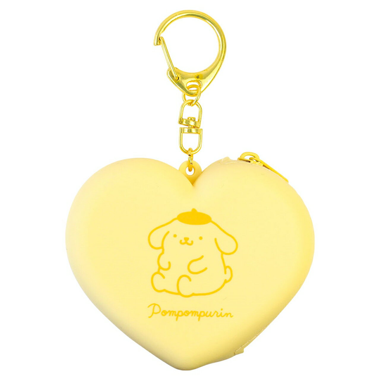 サンリオハート型シリコーンミニポーチ ポムポムプリン