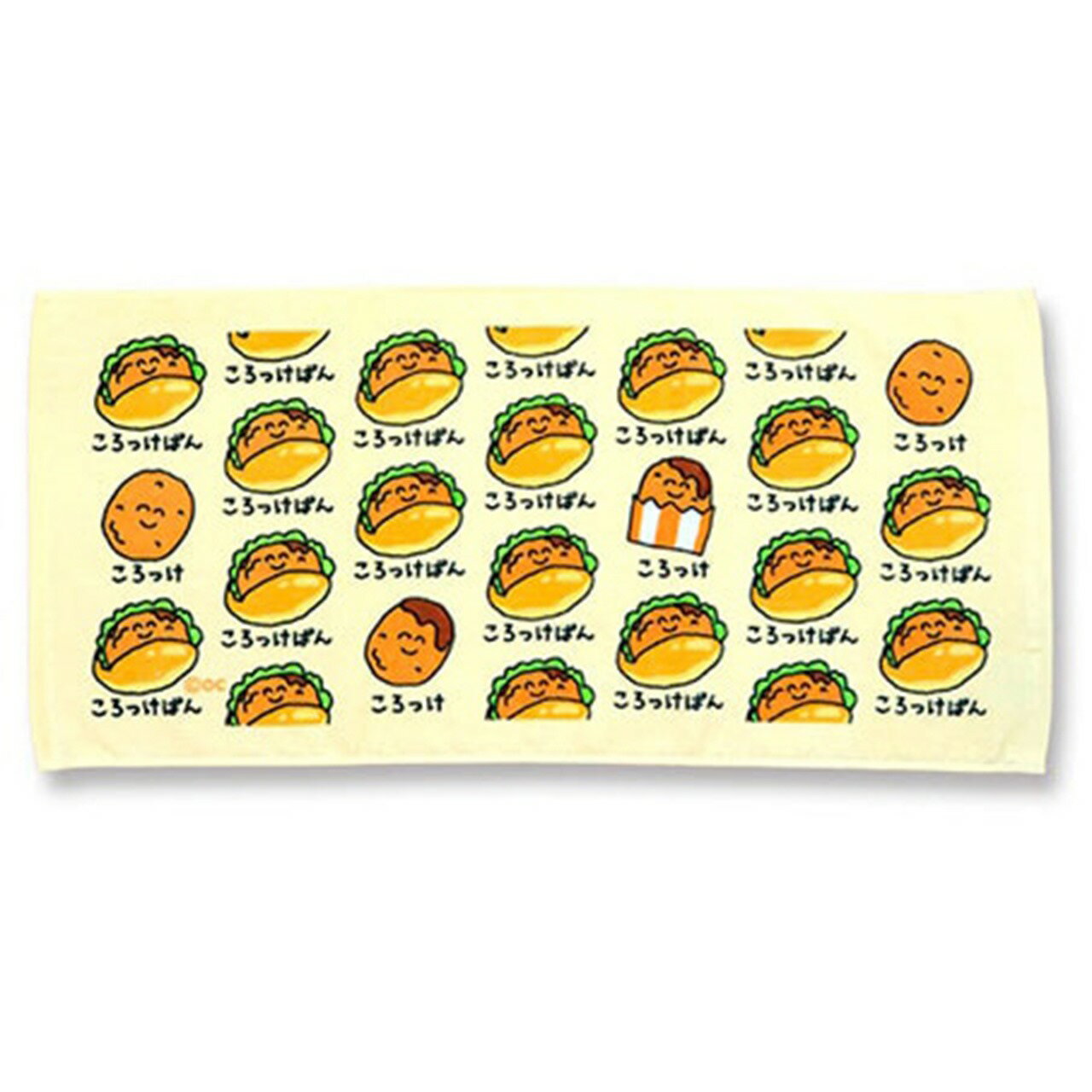 おえかきさんフェイスタオル/ころっけぱんさん