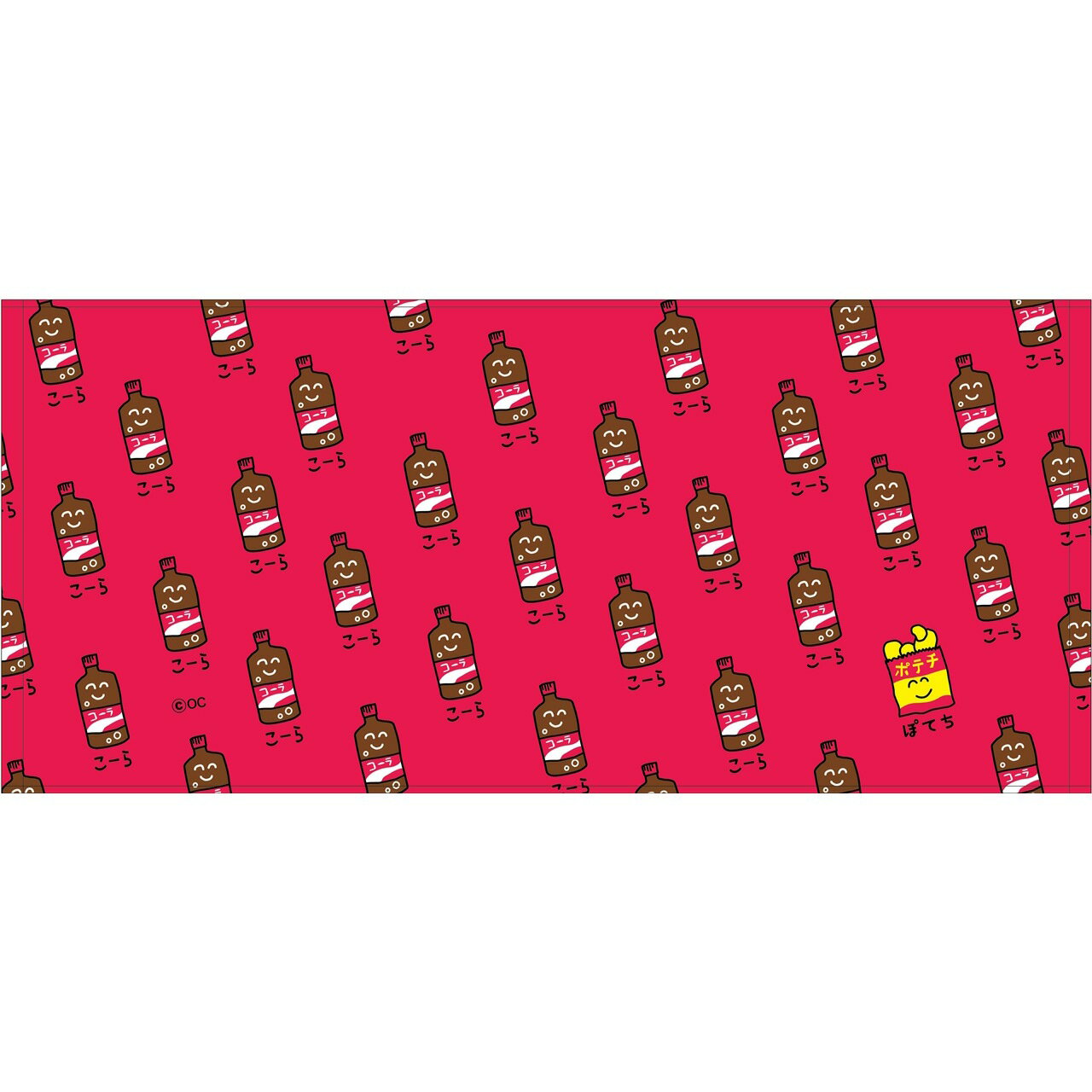 【ロット販売】 【5入】 コンビニおえかきさんフェイスタオルこーら2