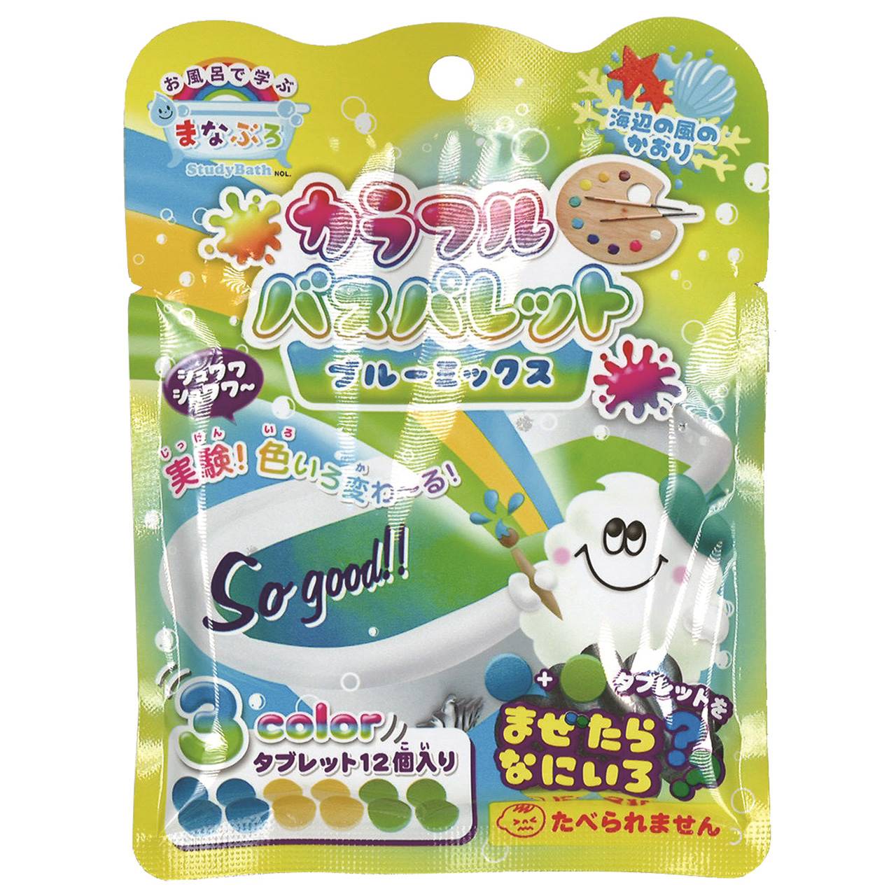 乐天商城 - まなぶろ カラフルバスパレット ブルーミックス