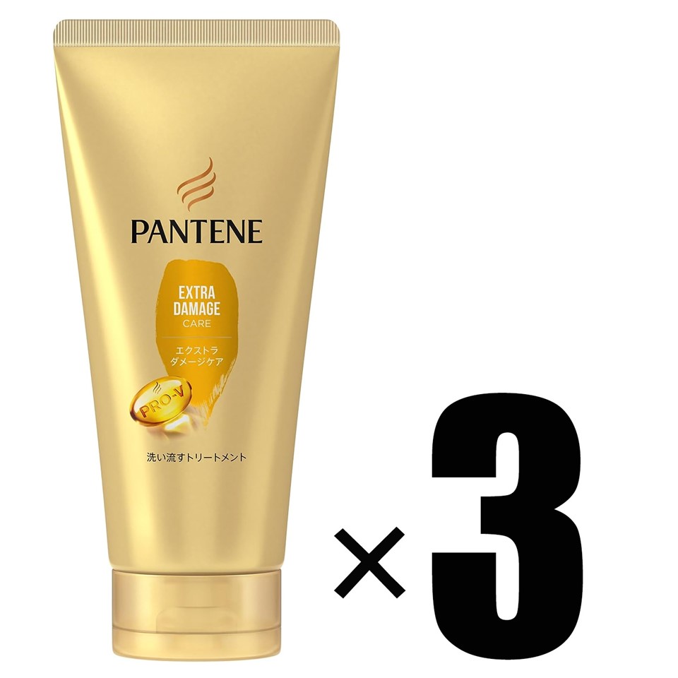 3個 パンテーン エクストラダメージケア 洗い流すトリートメント 特大サイズ 300g×3 P&Gのサムネイル