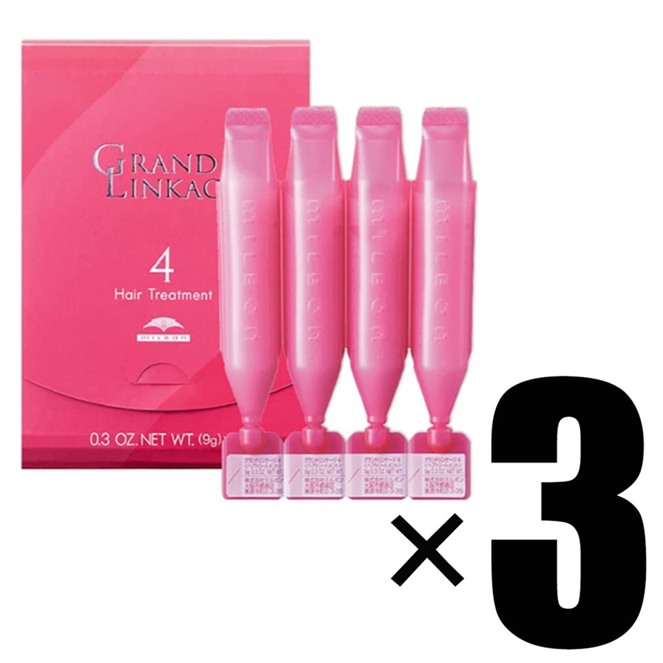 3個セット ミルボン グランドリンケージ サロントリートメント 4 9g4本入×3 MILBON ヘアトリートメント