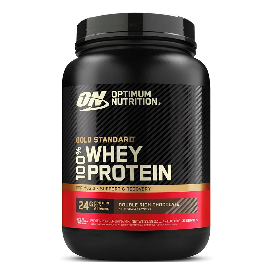 ON Gold Standard 100% ホエイプロテイン ダブルリッチチョコレート 主原料WPI 669g(1.47lb) 「ボトルタイプ」 オプティマムニュートリション(Optimum Nutrition)