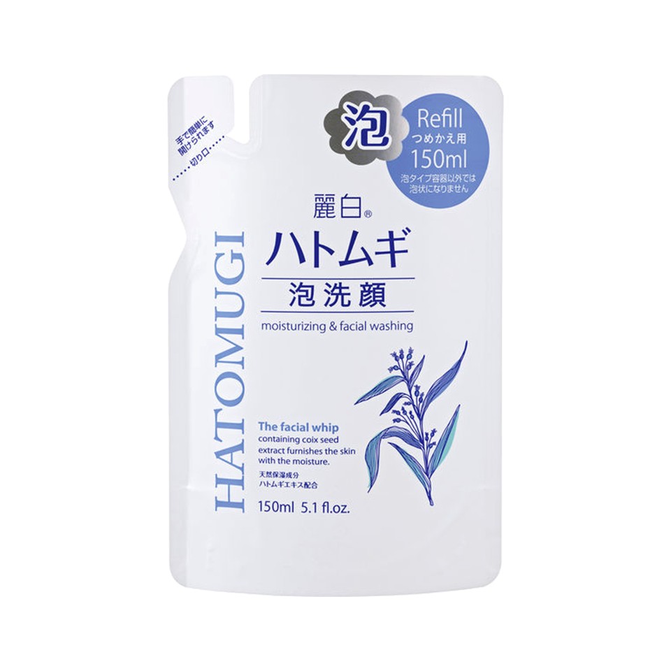 Rakuten - 1個 熊野油脂 麗白 ハトムギ 泡洗顔 つめかえ 150ml ハトムギエキス配合