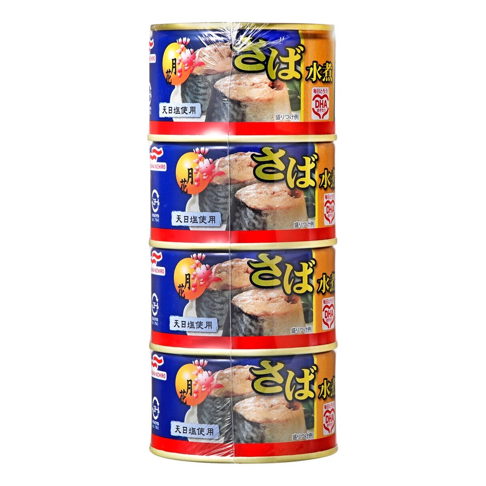 樂天商城 - 4個セット マルハニチロ 月花 さば水煮 1パック 200g×4缶 賞味期限：29/3