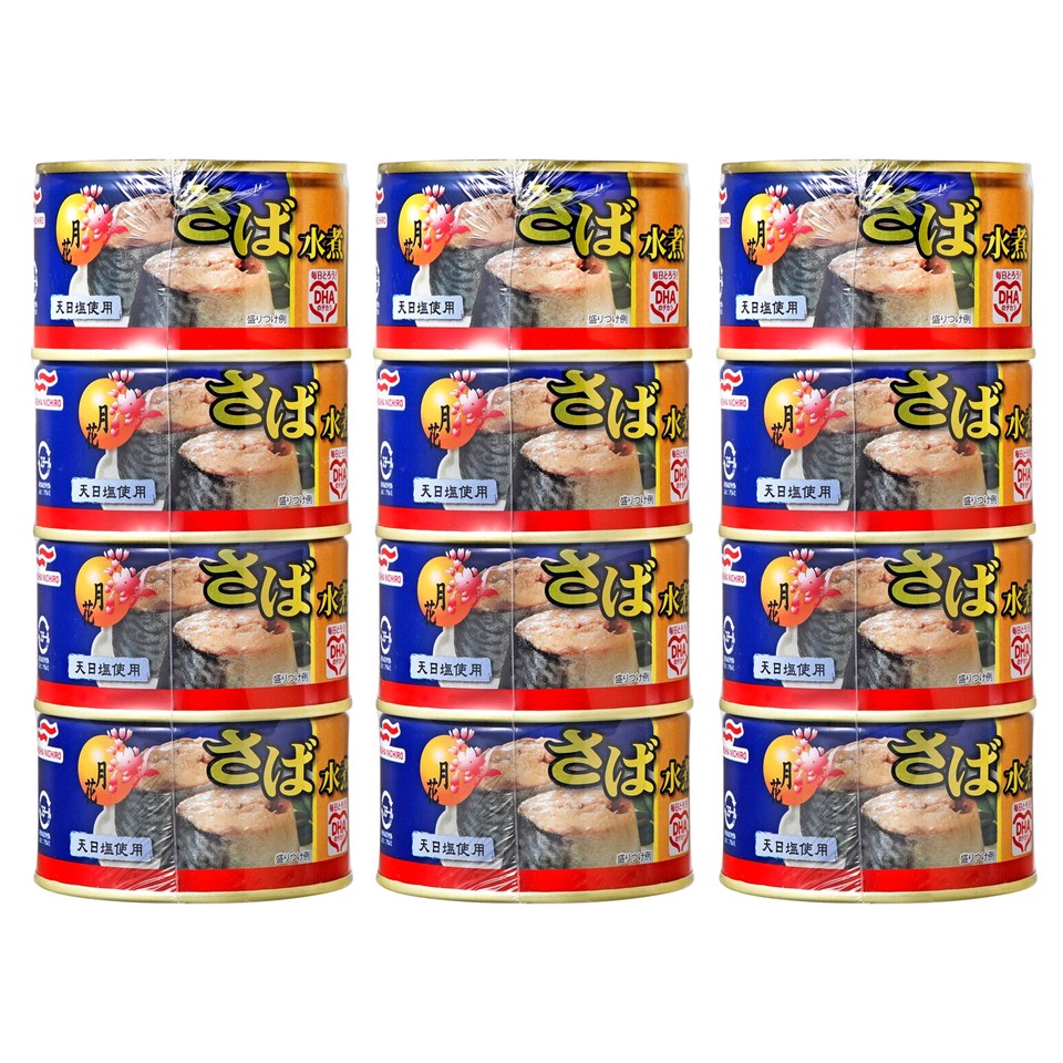 12個セット マルハニチロ 月花 さば水煮 3パック 200g×12缶 賞味期限：29/3