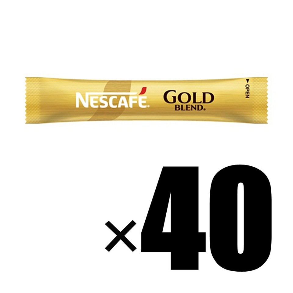 製品について ブランド ネスカフェ アイテム 【箱無し/40本セット】Nescafe ネスカフェ ゴールドブレンド スティック ブラック 40本 インスタントコーヒー JAN 4902201444910 製造国 日本 内容量 40本 原材料名 コーヒー豆（輸入） 商品区分 飲料/インスタントコーヒー メーカー ネスレ日本株式会社 広告文責 株式会社TWC【商品詳細】 ●繊細に織りなす上質な香りと、すっきりとした後味をお楽しみいただける「レギュラーソリュブルコーヒー」 ●ネスレの厳しい品質検査によって、厳選されたコーヒー豆だけを使用 ●いつでも気軽に、淹れたての香りとコーヒー本来の味わいを1杯ずつお楽しみいただける、 ネスカフェ独自の「挽き豆包み製法」 ●豆ごとに焼き分け、個性を引き出すスターロースティング製法 ※リニューアルに伴い、パッケージ・内容等予告なく変更する場合がございます。予めご了承ください