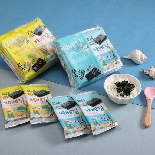 BEBEベール ピュア海苔 ベビー用 無塩20g ヴィーガン対応 自然海苔 焼き上げた 韓国産 無添加 個包装【台湾直送】 BEBEベール ピュア海苔 ベビー用 無塩20g ヴィーガン対応 自然海苔 焼き上げた 韓国産 無添加 個包装【台湾直送】